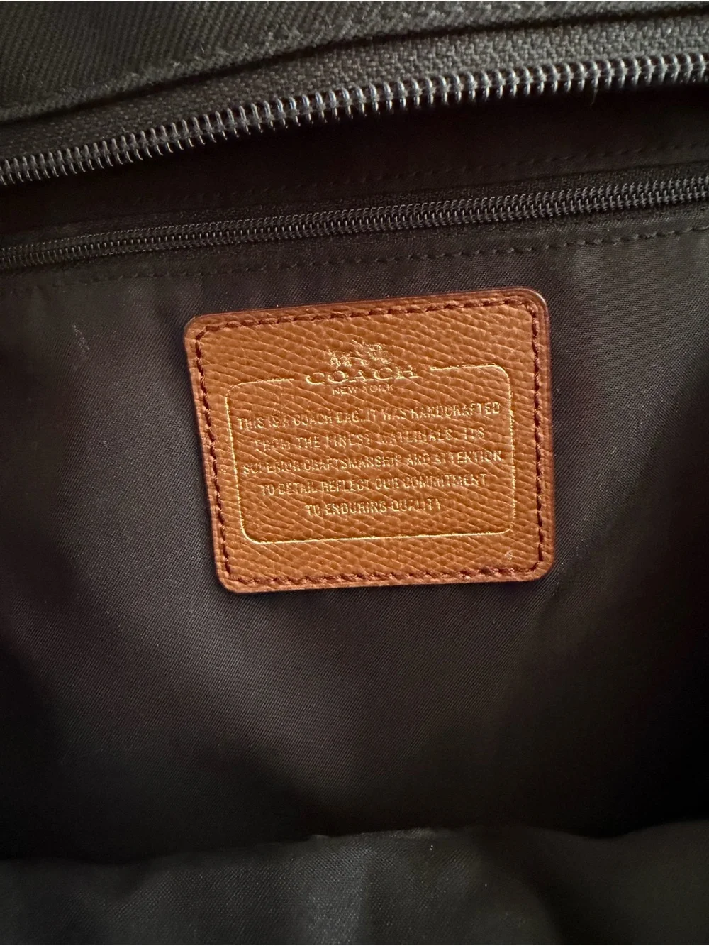 Coach Black Nylon Baby or Laptop Bag
